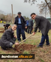 آیین کاشت نهال به نیابت از شهدای دانشجومعلم استان کردستان در دانشگاه فرهنگیان برگزار شد 8