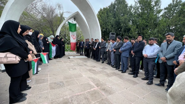 تجمع جامعۀ دانشگاه فرهنگیان استان کردستان در حمایت از مردم غزه 8