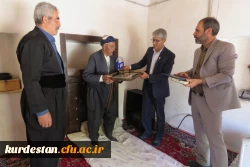 دیدار سیدشهاب ارکیان با خانواده شهید حاتم شریعتی در روستای شویشه 5