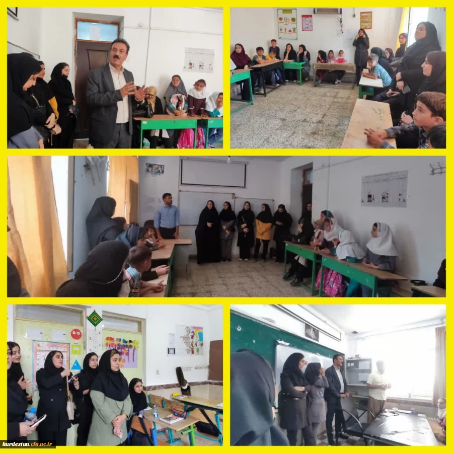 بازدید علمی دانشجویان رشته آموزش ابتدایی از مدارس چندپایه در مناطق روستایی سنندج 2