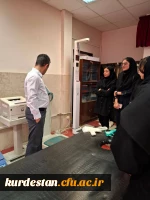 بازدید دانشجویان پردیس بنت الهدی صدر سنندج از آزمایشگاه ورزش دانشگاه کردستان 3