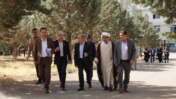 افتتاح سالن کشتی جدید و بازدید از زیرساخت های پردیس شهید مدرس سنندج توسط هیئت سازمان مرکزی 8