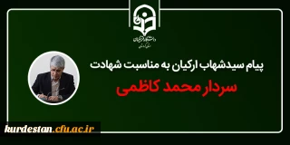 پیام رئیس امور پردیس های دانشگاه فرهنگیان کردستان به مناسبت شهادت سردار محمد کاظمی؛

شهادت سردار کاظمی؛ تجلی صبر و استقامت مؤمنان در راه خدا