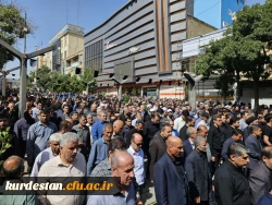 حضور پرشور دانشگاه فرهنگیان کردستان در آیین تشییع شهید رضا بسطامی 5