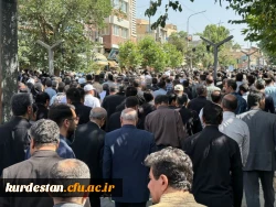 حضور پرشور دانشگاه فرهنگیان کردستان در آیین تشییع شهید رضا بسطامی 6