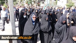 حضور پرشور دانشگاه فرهنگیان کردستان در آیین تشییع شهید رضا بسطامی 7