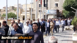 حضور پرشور دانشگاه فرهنگیان کردستان در آیین تشییع شهید رضا بسطامی 8