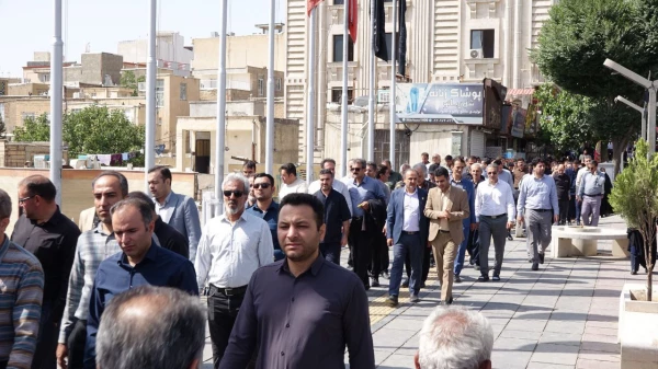 حضور پرشور دانشگاه فرهنگیان کردستان در آیین تشییع شهید رضا بسطامی 8