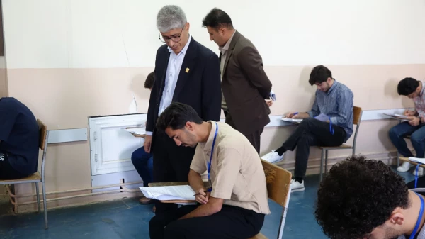 بازدید رئیس امور پردیس های دانشگاه فرهنگیان کردستان از حوزه های امتحانی 4