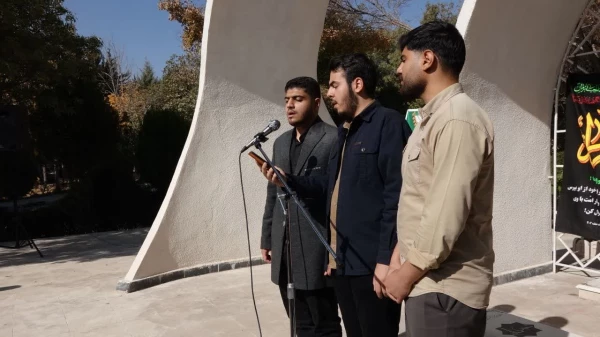 تجدید پیمان با شهدا در آیین غبارروبی مزار شهدای گکنام دانشگاه 8