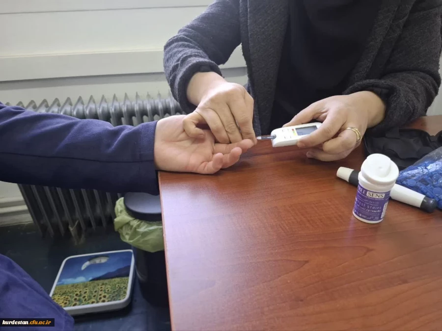 غربالگری دیابت ویژه بانوان دانشگاه فرهنگیان کردستان برگزار شد 2