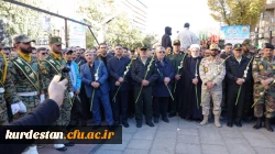 حضور دانشگاه فرهنگیان کردستان در مراسم تشییع سه شهید گمنام 4