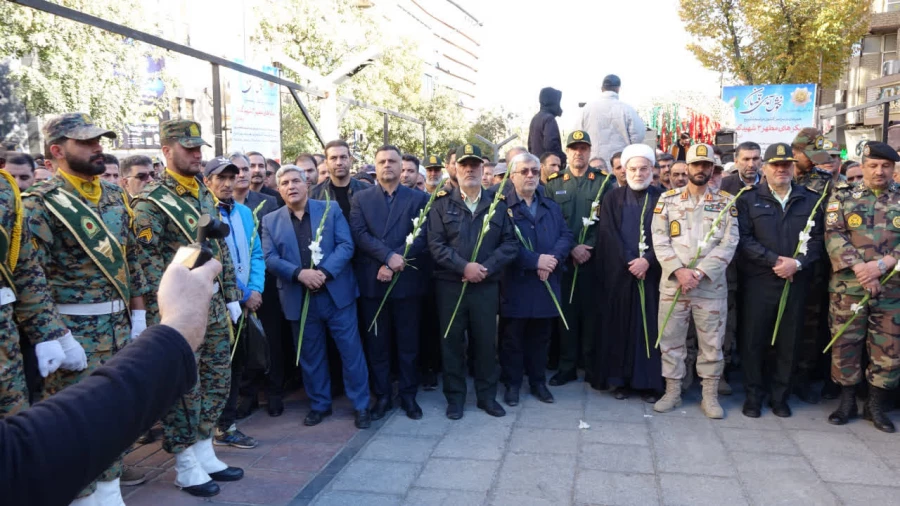 حضور دانشگاه فرهنگیان کردستان در مراسم تشییع سه شهید گمنام 4