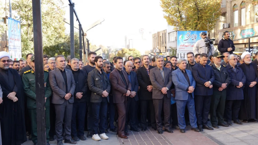 حضور دانشگاه فرهنگیان کردستان در مراسم تشییع سه شهید گمنام 7