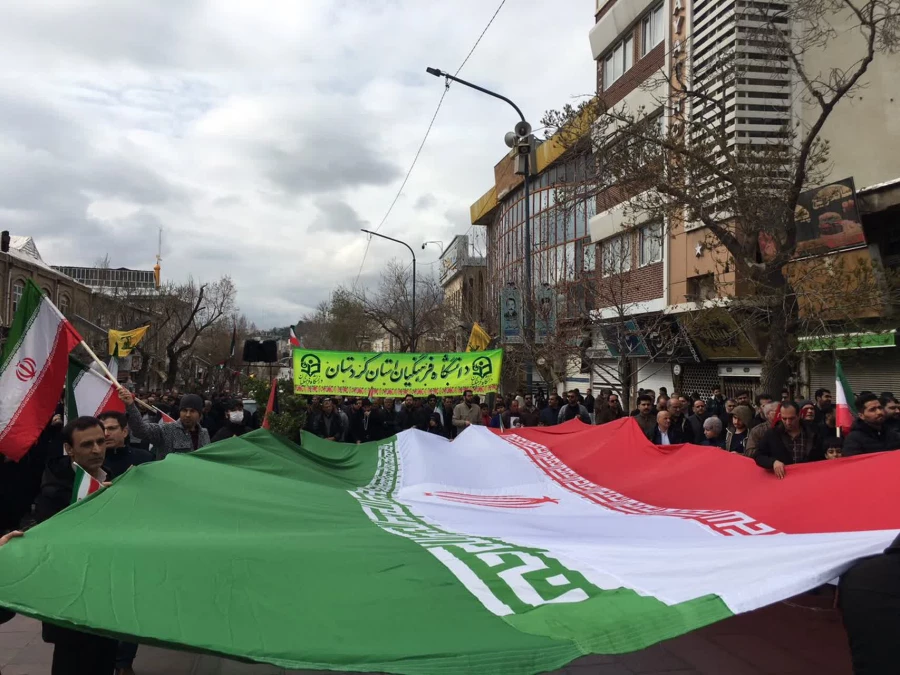 حضور مقتدرانه دانشگاهیان دانشگاه فرهنگیان کردستان در راهپیمایی روز جهانی قدس 3