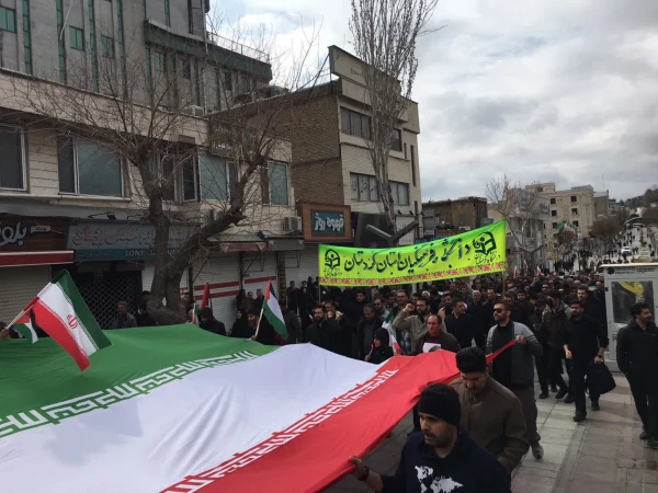 حضور مقتدرانه دانشگاهیان دانشگاه فرهنگیان کردستان در راهپیمایی روز جهانی قدس 8